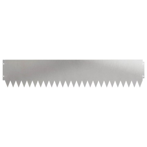 Krawężnik do trawnika 20 szt. 103 x 20 cm Stal srebrny