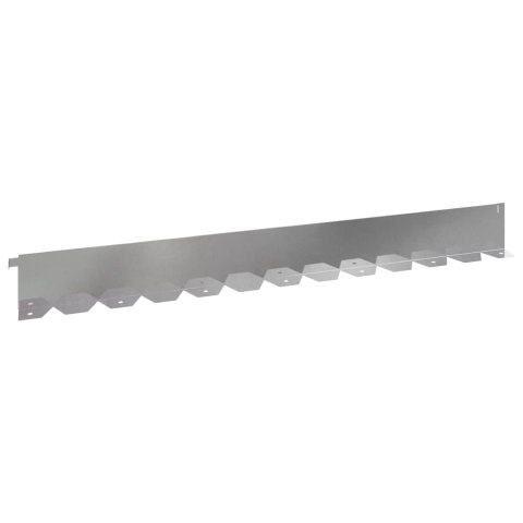 Krawężnik do trawnika 30 szt. 102 x 10 x 4 cm Stal srebrny