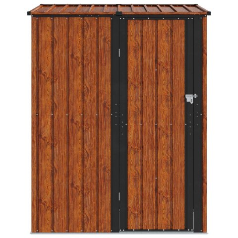 Schowki ogrodowe Brązowy 153,5 x 86 x 200 cm Metal