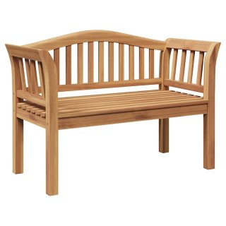 VidaXL ławka Brązowy 120 x 53,5 x 85 cm Lite drewno tekowe