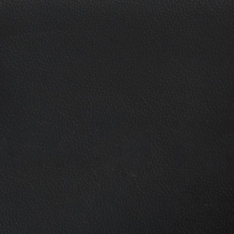 2-osobowa sofa, czarna, 140 cm, sztuczna skóra