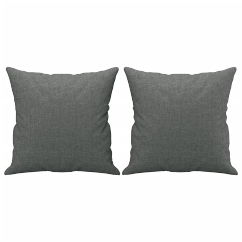 3-osobowa sofa z poduszkami, ciemnoszara, 180 cm, tkanina
