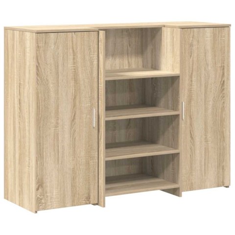 Biurko recepcyjne dąb sonoma 135x50x103,5 cm Drewno klejone