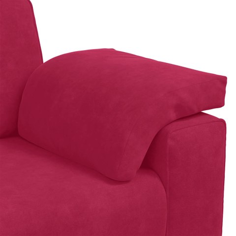 Sofa dwuosobowa, wino czerwone, 180x77x82 cm, aksamit