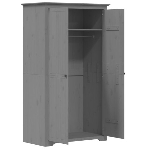 Szafa BODO, szara, 99x53,5x173 cm, lite drewno sosnowe