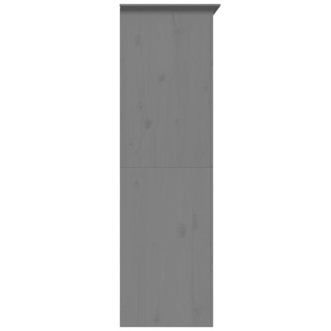 Szafa BODO, szara, 99x53,5x173 cm, lite drewno sosnowe