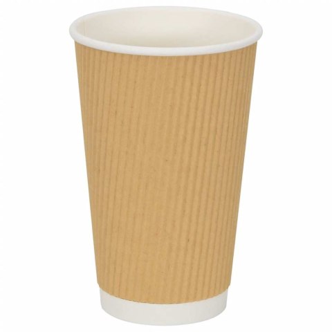 Papierowe kubki z pokrywkami, 1000 szt., 16oz, 400ml