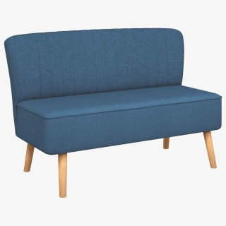 VidaXL Sofa 117x55,5x77 cm, niebieski materiał