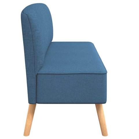 Sofa 117x55,5x77 cm, niebieski materiał