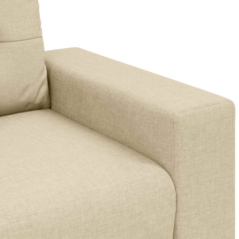 Sofa dwuosobowa Kremowy 160 cm tkanina