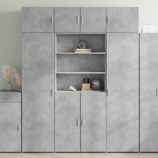 VidaXL Szafka, szarość betonu, 80x42,5x225 cm, materiał drewnopochodny