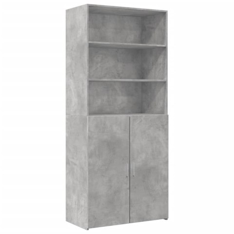 Szafka, szarość betonu, 80x42,5x225 cm, materiał drewnopochodny