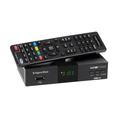 KRUGER & MATZ DEKODER DVB-T2 H.265 HEVC KM0550D