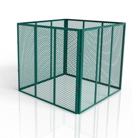 Kompostownik metalowy ogrodowy 800 l - zielony