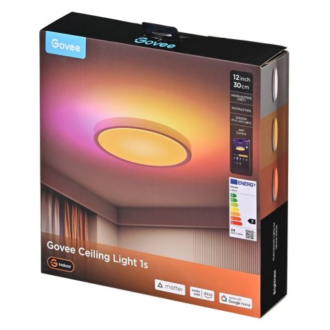 Govee Inteligentna lampa sufitowa RGBWW + RGBIC, Wi-Fi, Bluetooth H60A1