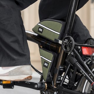 Torba sakwa trójkątna na ramę rowerową 0.3l - czarna