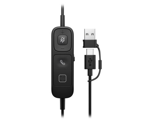 Słuchawki przewodowe HP Poly Mission 825 Stereo USB Wired Headset