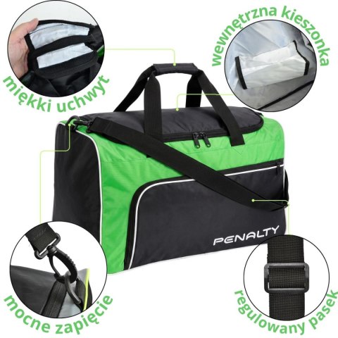 TORBA SPORTOWA PENALTY BAG MALA GYM S11 MEDIUM ZIELONA