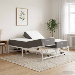 Elektro Regulowany Stelaż Łóżka Biały 120 x 190 cm Stal