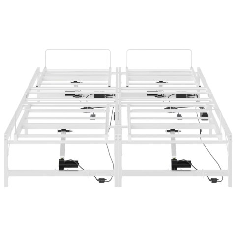 Elektro Regulowany Stelaż Łóżka Biały 120 x 200 cm Stal
