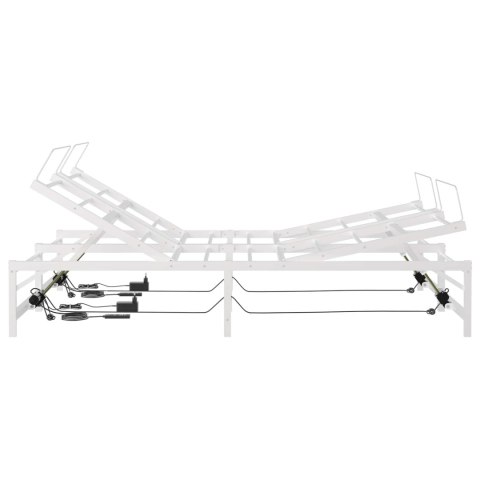 Elektro Regulowany Stelaż Łóżka Biały 150 x 200 cm Stal