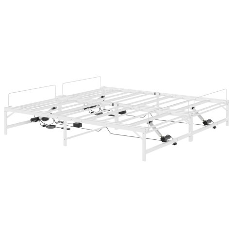Elektro Regulowany Stelaż Łóżka Biały 90 x 213 cm Stal