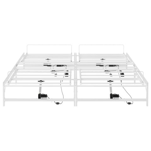 Elektro Regulowany Stelaż Łóżka Biały 90 x 213 cm Stal