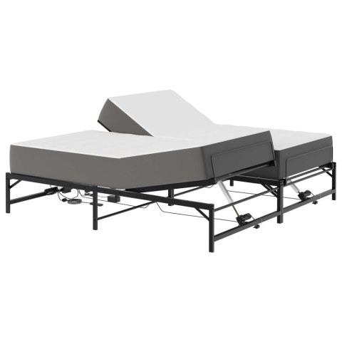 Elektro Regulowany Stelaż Łóżka Czarny 96 x 200 cm Stal