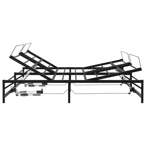 Elektro Regulowany Stelaż Łóżka Czarny 96 x 200 cm Stal