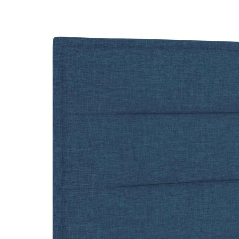 Łóżko z box spring LED z materacem niebieski 140 x 190 cm