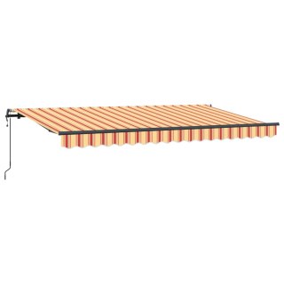 Markiza wysuwana Żółty 400 x 200 cm tkanina