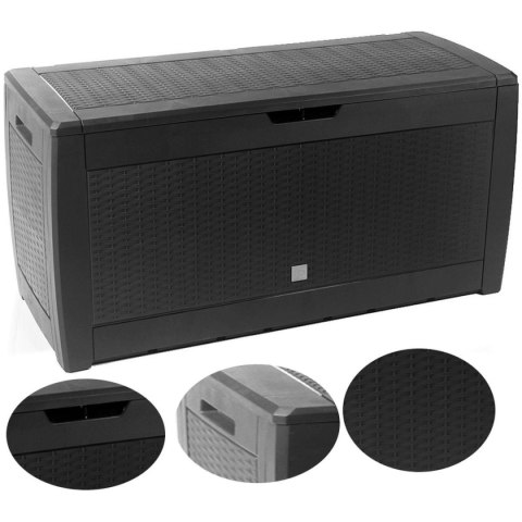 SKRZYNIA OGRODOWA 310L ANTRACYT BOXE RATO