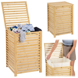 Kosz na pranie bambusowy GOSEN 90L