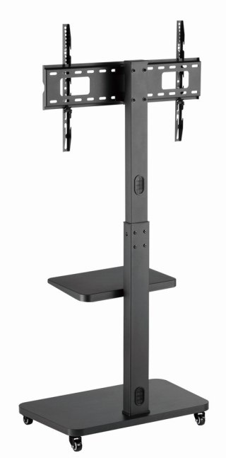 GEMBIRD STOJAK PODŁOGOWY NA TELEWIZOR, MOBILNY NA KÓŁKACH (OBROTOWY/UCHYLNY), 32" - 75", CZARNY