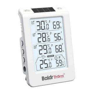 Termohigrometr BALDRTHERM B0598 3-kanałowy z automatycznym podświetlaniem