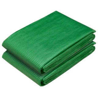 Plandeka z oczkami 2 szt. zielony 4 x 20 m 260 gsm PE