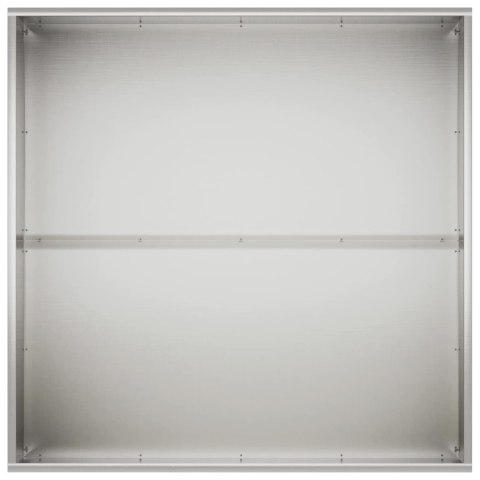 Doniczka ogrodowa 2 szt. srebrny 100 x 100 x 40 cm