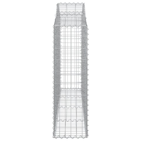 Kosze gabionowe, 25 szt, 200x30x100/120cm, galwanizowane żelazo