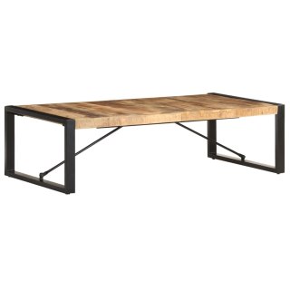 Stolik kawowy, 140 x 70 x 40 cm, surowe drewno mango
