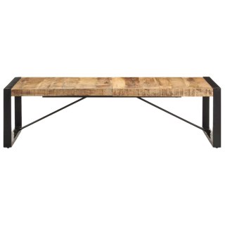 Stolik kawowy, 140 x 70 x 40 cm, surowe drewno mango