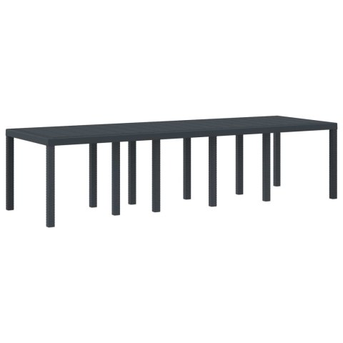 Stół Ogrodowy Antracyt 300 x 100 x 73 cm polirattan
