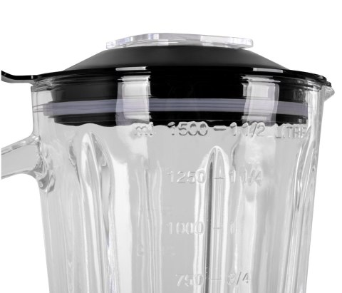 ELDOM BLENDER KIELICHOWY BK6 NOXAR 100W CZARNY 22000 OBR/NIN KIELICH 1,8 L ZE SZKŁA HARTOWANEGO DWA POZIOMY RĘDKOŚCI + PULSE