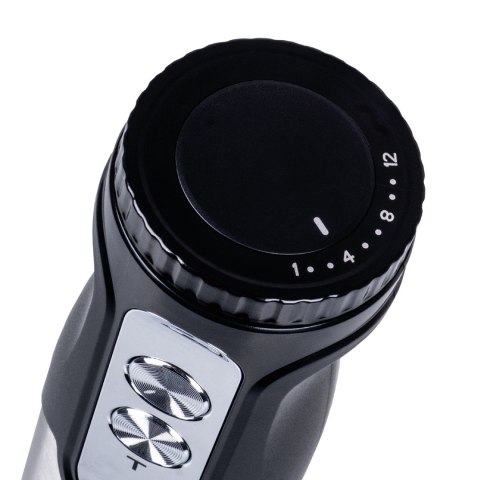 ELDOM BLENDER WIELOFUNKCYJNY BL250 VEXI 800W CZARNO-SREBRNY METALOWA KOŃCÓWKA DO ROZDRABNIANIA, POJEMNIK Z NOŻEM SIEKAJĄCYM O