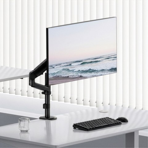 ERGO OFFICE UCHWYT / WIESZAK NA MONITOR, 17"-32", 1-10KG, CZARNY MAT, MAX. VESA 100X100 ER-691 B