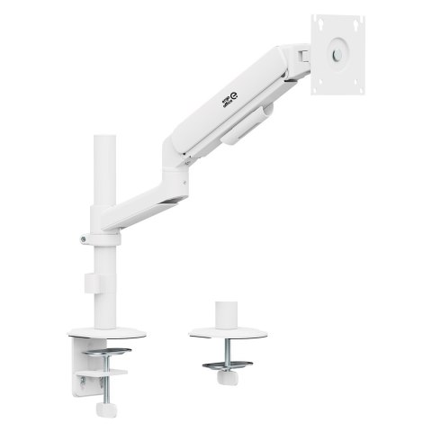 ERGO OFFICE UCHWYT / WIESZAK NA MONITOR SPRĘŻYNA GAZOWA, 17"-32", 1-10KG, BIAŁY MAT, MAX. VESA 100X100 ER-691 W