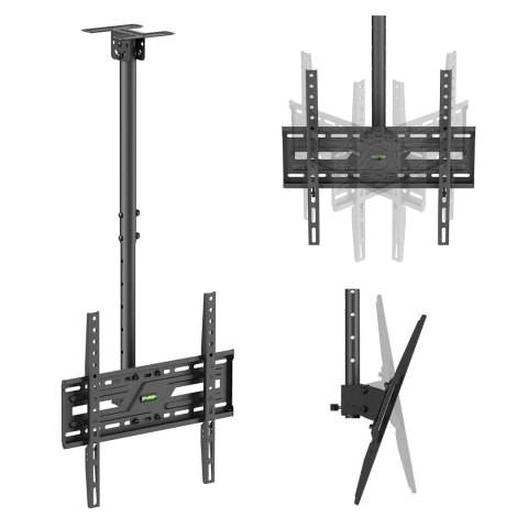 MACLEAN UCHWYT / WIESZAK SUFITOWY DLA TV, MAX. OBCIĄŻENIE 50KG, 37-75", MAX VESA 400X400 MC-175