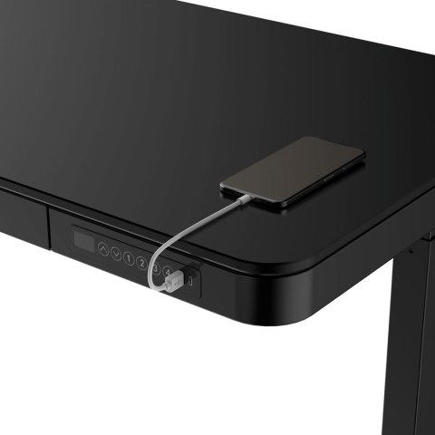 Biurko ACTIVEJET z el.reg.wys. 120x60 ET119S czarny