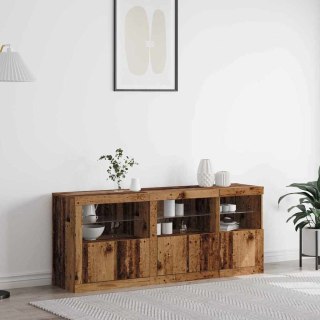 Komoda LED Stare drewno 162 x 37 x 67 cm Drewno inżynieryjne