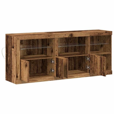Komoda LED Stare drewno 162 x 37 x 67 cm Drewno inżynieryjne