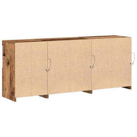 Komoda LED Stare drewno 162 x 37 x 67 cm Drewno inżynieryjne
